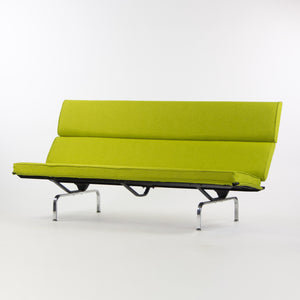 SOLD Herman Miller Eames Vintage Sofa Compact with Lime Green Knoll Upholstery