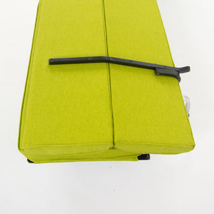 SOLD Herman Miller Eames Vintage Sofa Compact with Lime Green Knoll Upholstery