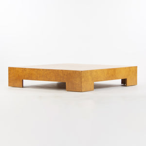 SOLD Milo Baughman for Thayer Coggin 1970's Cocktail Coffee Table Maple Burled Wood