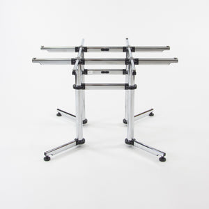 SOLD 2000s Kitos by USM Haller 60 Inch Round Black Marble Meeting Conference Office Table