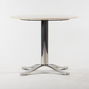 SOLD Nicos Zographos Beige Marble Round Meeting Cafe Office Table