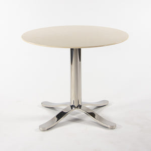 SOLD Nicos Zographos Beige Marble Round Meeting Cafe Office Table