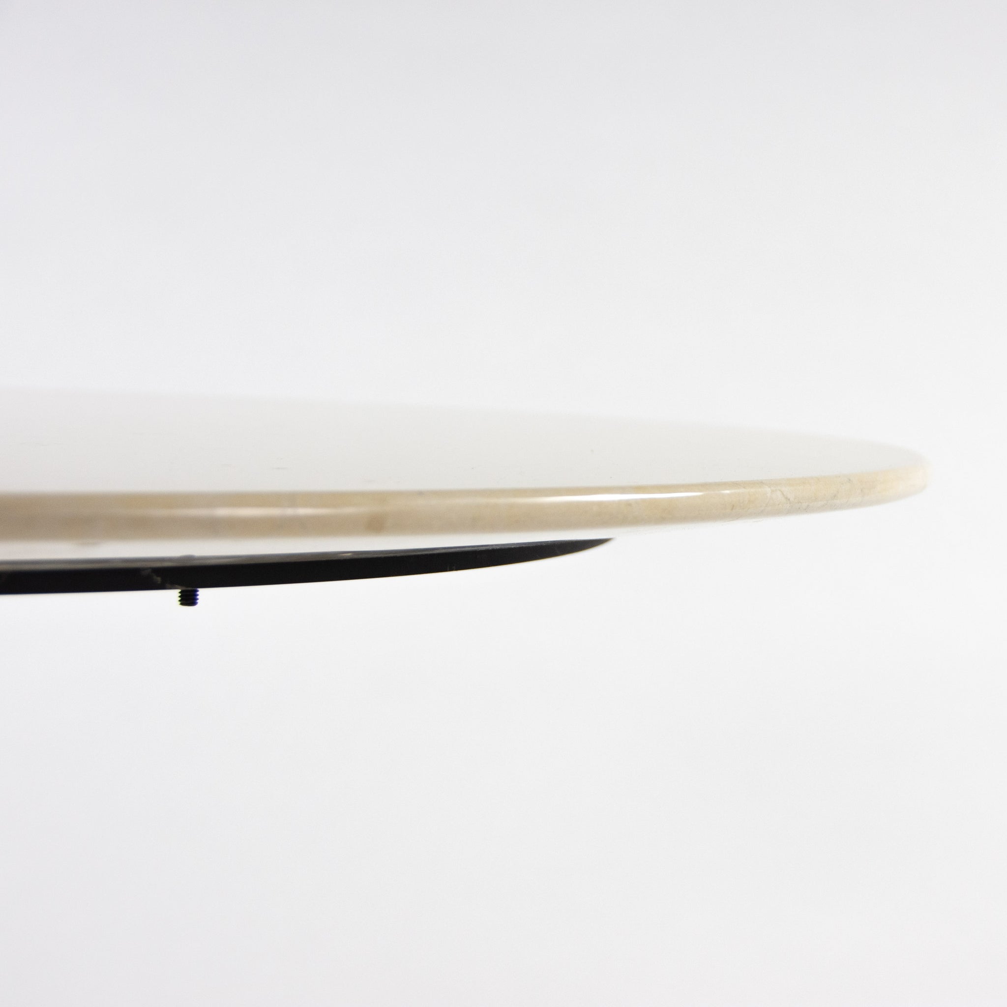 SOLD Nicos Zographos Beige Marble Round Meeting Cafe Office Table