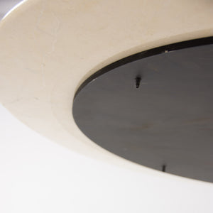 SOLD Nicos Zographos Beige Marble Round Meeting Cafe Office Table
