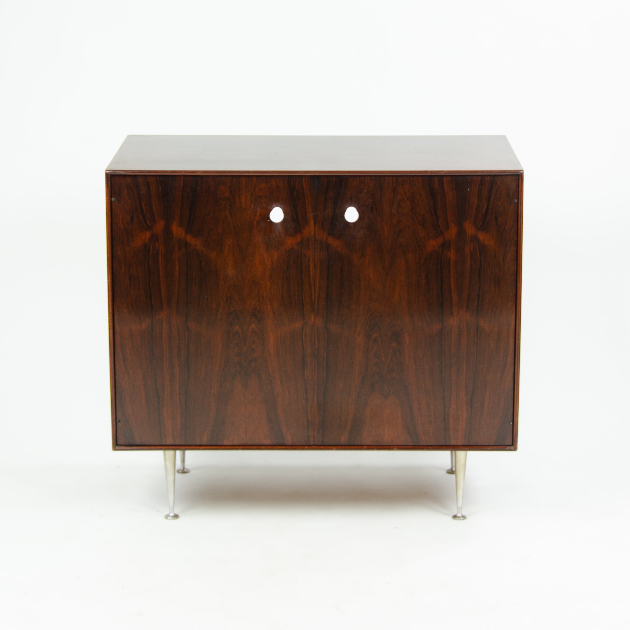 SOLD 1950s George Nelson Herman Miller Thin Edge Rosewood Dresser Cabinet Original