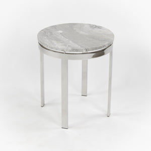 SOLD Nicos Zographos Designs Limited Marble Stainless Side Table