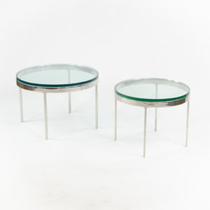 SOLD Nicos Zographos Designs Limited Stainless Cocktail End Table