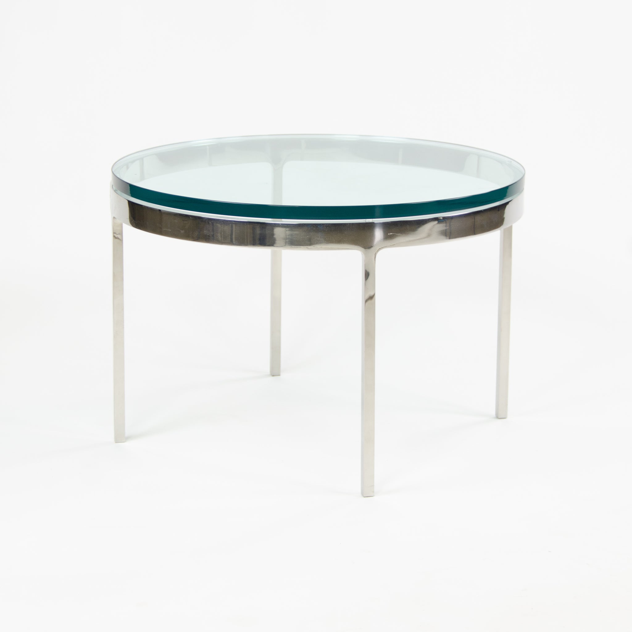 SOLD Nicos Zographos Designs Limited Stainless Cocktail End Table