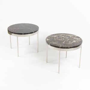 SOLD Nicos Zographos Designs Limited Stainless Marble Side Table