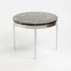 SOLD Nicos Zographos Designs Limited Stainless Marble Side Table