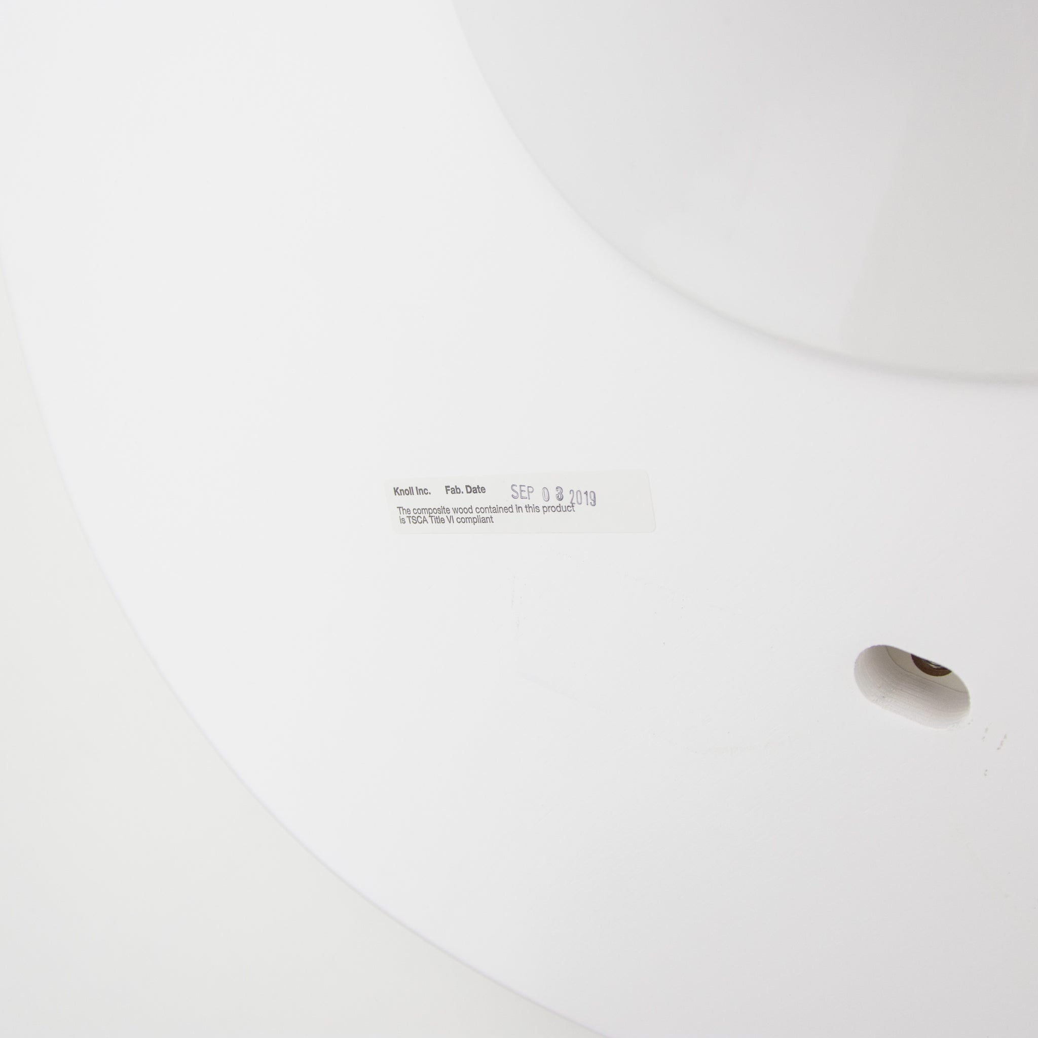 SOLD Eero Saarinen for Knoll 2019 96 inch White Laminate Oval Tulip Dining Table