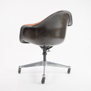 SOLD Herman Miller 1981 Eames Red / Black DAT-1 Fiberglass Rolling Desk Chair MINT