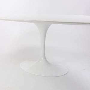 SOLD Eero Saarinen for Knoll 2019 96 inch White Laminate Oval Tulip Dining Table