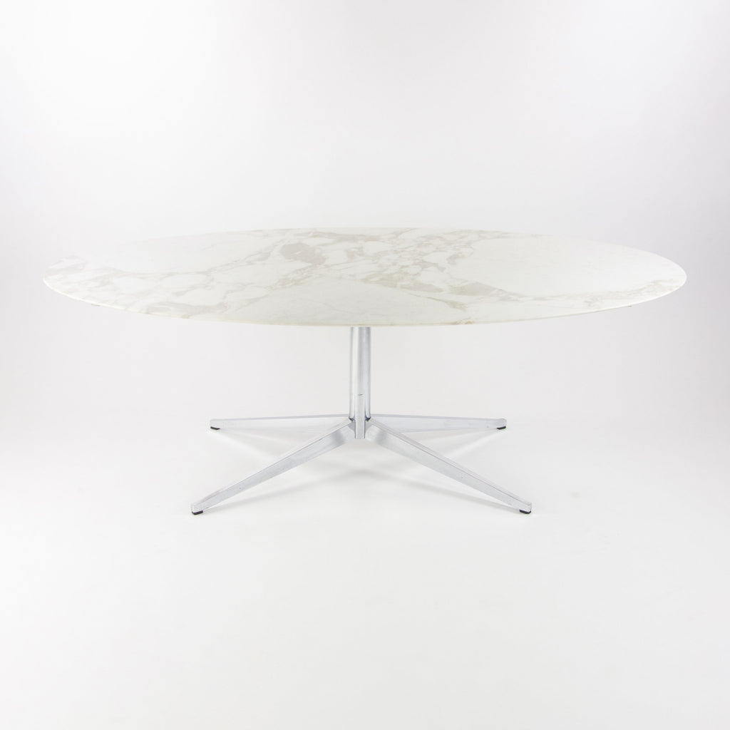 2007 Florence Knoll 78 in Calacatta Marble Dining Conference Table 2x Available