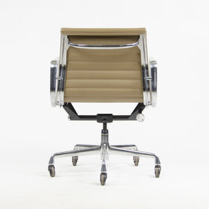 SOLD Herman Miller Eames Aluminum Group Executive Chairs Tan Leather 2000's