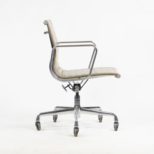 SOLD Herman Miller Eames Aluminum Group Executive Chairs Tan Leather 2000's