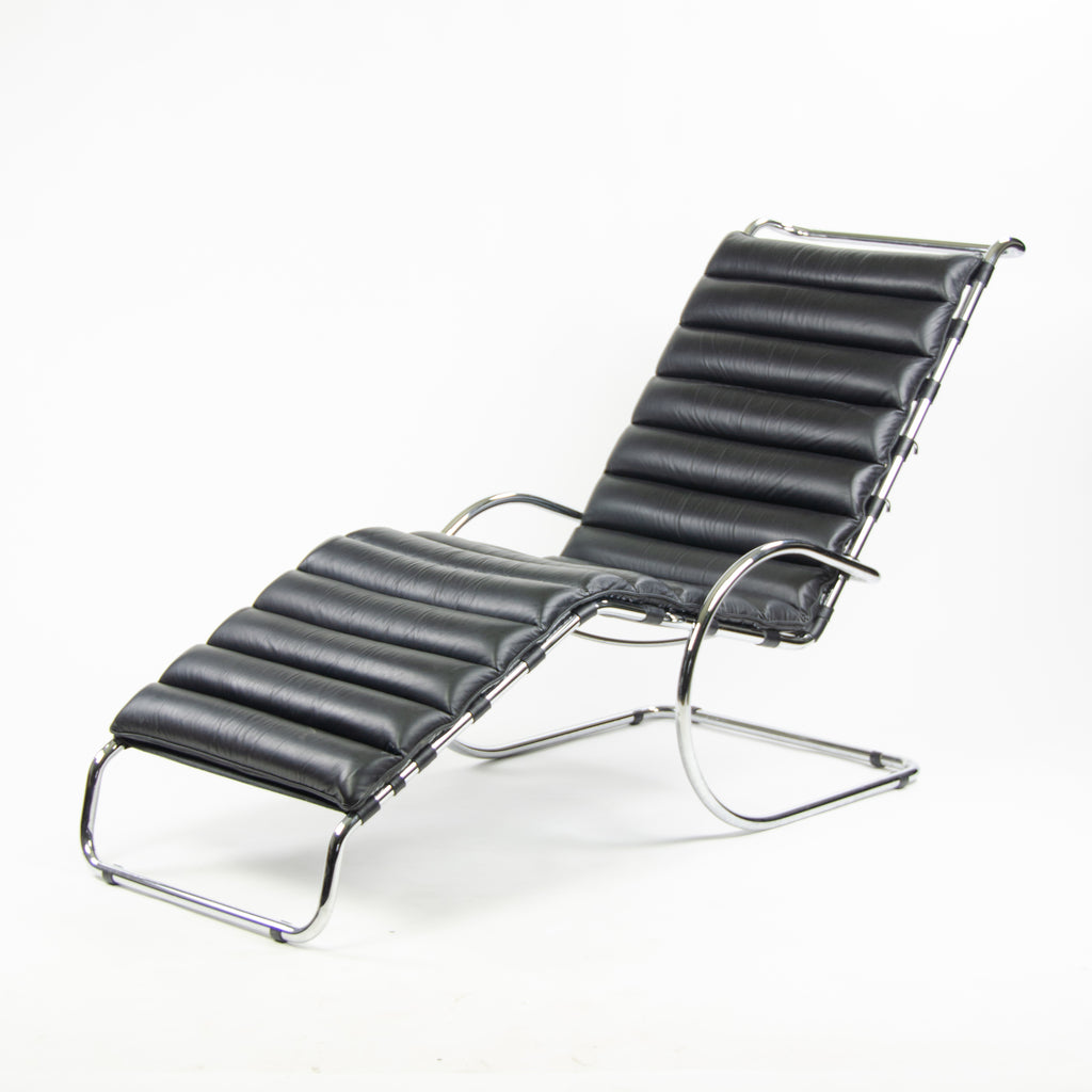 SOLD Knoll International Mies Van Der Rohe MR Chaise Adjustable Lounge Vintage Pair