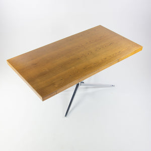 SOLD 1960's Florence Knoll 2485 Executive Pedestal Table Partners Desk Vintage Oak