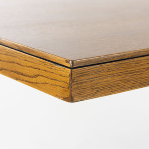 SOLD 1960's Florence Knoll 2485 Executive Pedestal Table Partners Desk Vintage Oak