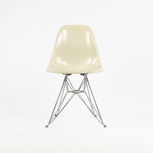 SOLD Herman Miller Eames 1951 Fiberglass Side Shell Chair Ivory Eiffel Tower Base DKR