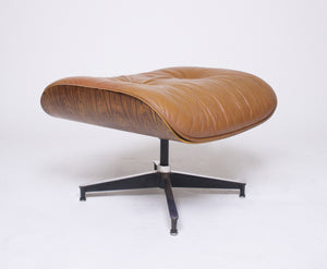 SOLD Exceptional Museum Quality Herman Miller Eames Lounge Chair and Ottoman Cognac