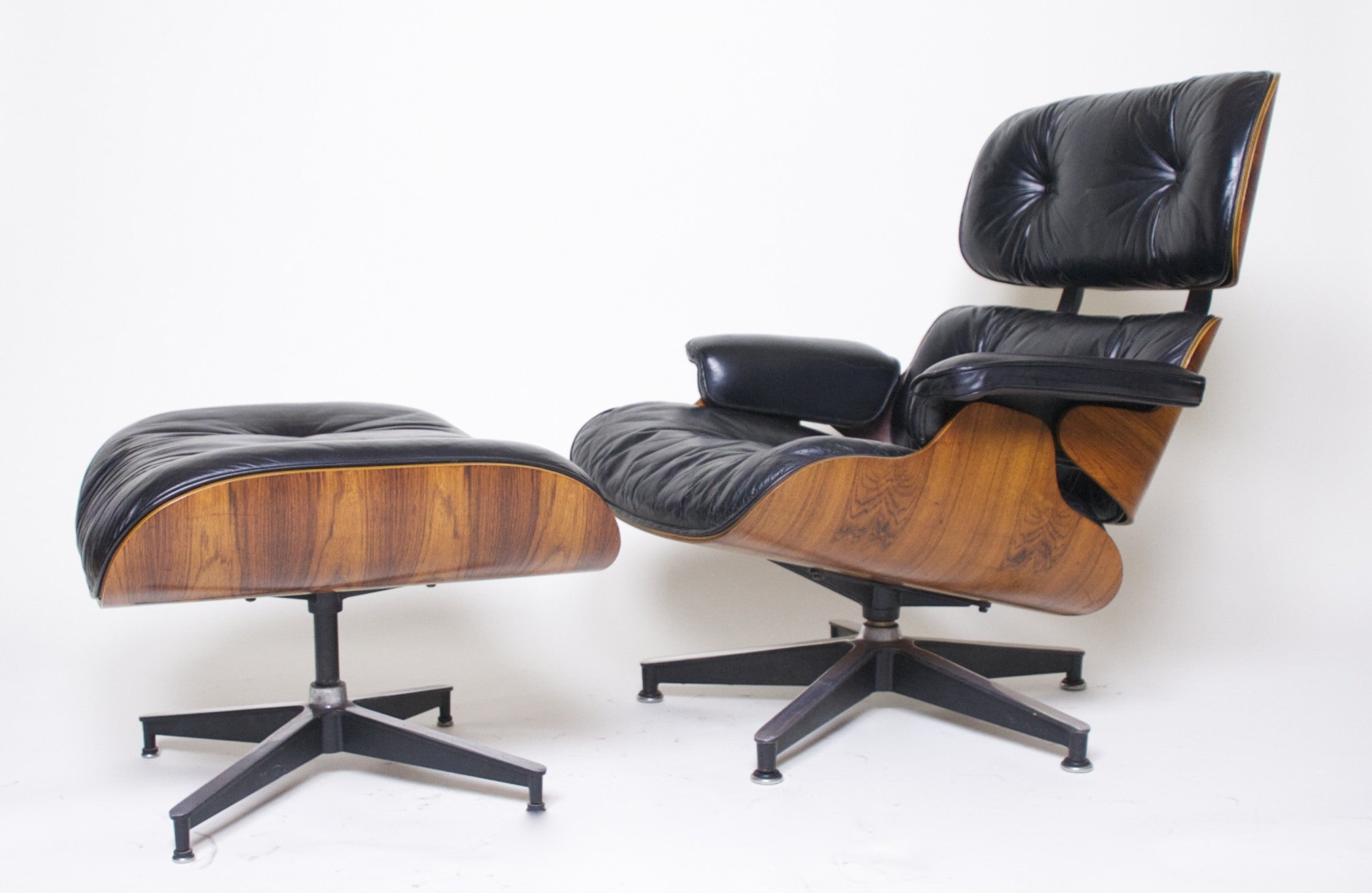 SOLD 1970's Herman Miller Eames Lounge Chair & Ottoman Rosewood 670 671