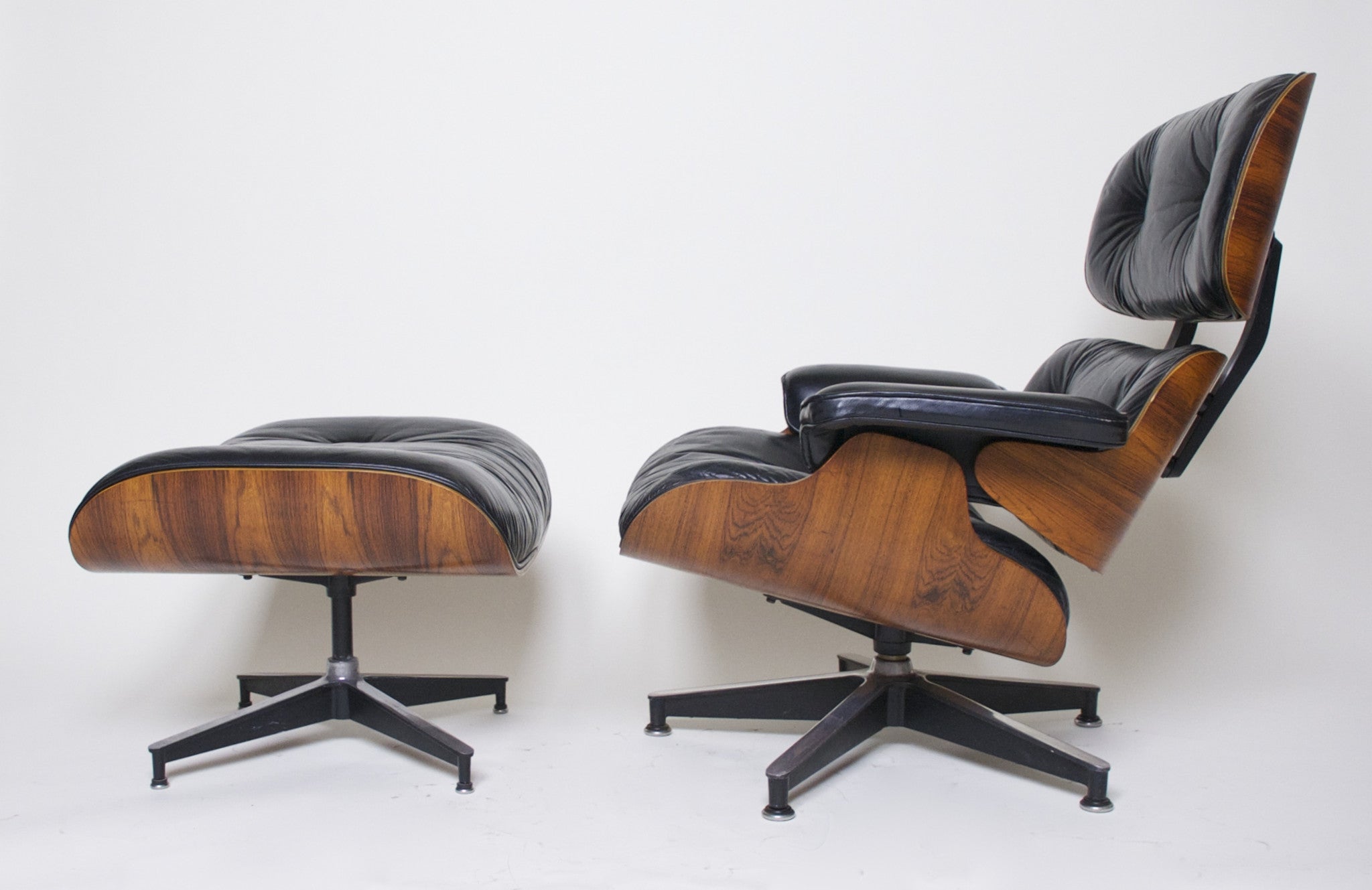 SOLD 1970's Herman Miller Eames Lounge Chair & Ottoman Rosewood 670 671