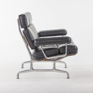 SOLD 2000's Eames for Herman Miller Three Seater Sofa Black Walnut and Black Leather