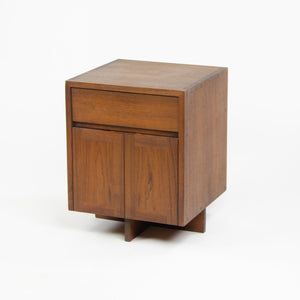 SOLD 1970s George Nakashima Original Early Kornblut Case Walnut Bedside Cabinet