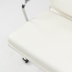 SOLD Eames Herman Miller Low Soft Pad Aluminum Desk Chair White Leather