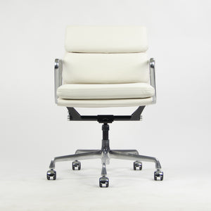 SOLD Eames Herman Miller Low Soft Pad Aluminum Desk Chair White Leather