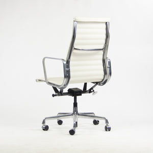 SOLD NEW 2013 Eames Herman Miller Leather High Aluminum Group Desk Chair White