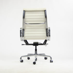 SOLD NEW 2013 Eames Herman Miller Leather High Aluminum Group Desk Chair White