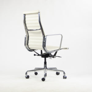 SOLD NEW 2013 Eames Herman Miller Leather High Aluminum Group Desk Chair White