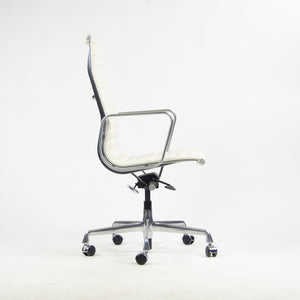 SOLD NEW 2013 Eames Herman Miller Leather High Aluminum Group Desk Chair White