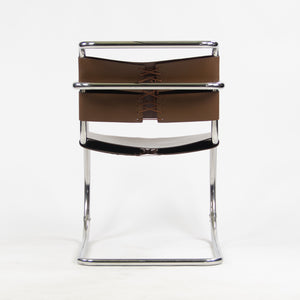 SOLD 1970's Knoll International Mies Van Der Rohe MR20 Armchairs Brown Leather