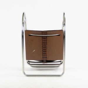 SOLD 1970's Knoll International Mies Van Der Rohe MR20 Armchairs Brown Leather