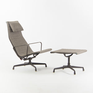SOLD 1990's Eames Herman Miller Aluminum Group Lounge Chair w/ Ottoman