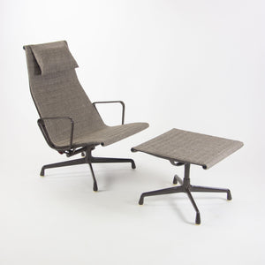 SOLD 1990's Eames Herman Miller Aluminum Group Lounge Chair w/ Ottoman