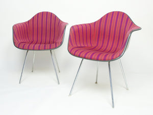 SOLD 1960's Alexander Girard Miller Stripe Eames Herman Miller Chairs, Extremely Rare