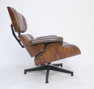 SOLD 1970's Herman Miller Eames Lounge Chair & Ottoman Rosewood 670 671