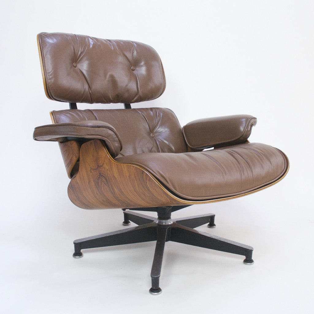 SOLD 1970's Herman Miller Eames Lounge Chair & Ottoman Rosewood 670 671