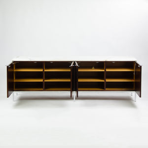 SOLD 1960's Vintage Florence Knoll Rosewood and Marble Credenza Cabinet Sideboard