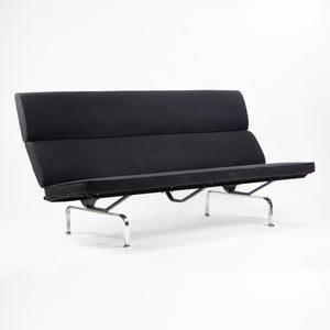 SOLD Eames Herman Miller Sofa Compact with Black Hopsack Upholstery