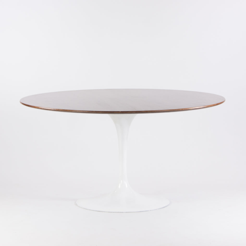 SOLD Eero Saarinen 54 Inch Tulip Dining Table Walnut White Knoll Base Vintage