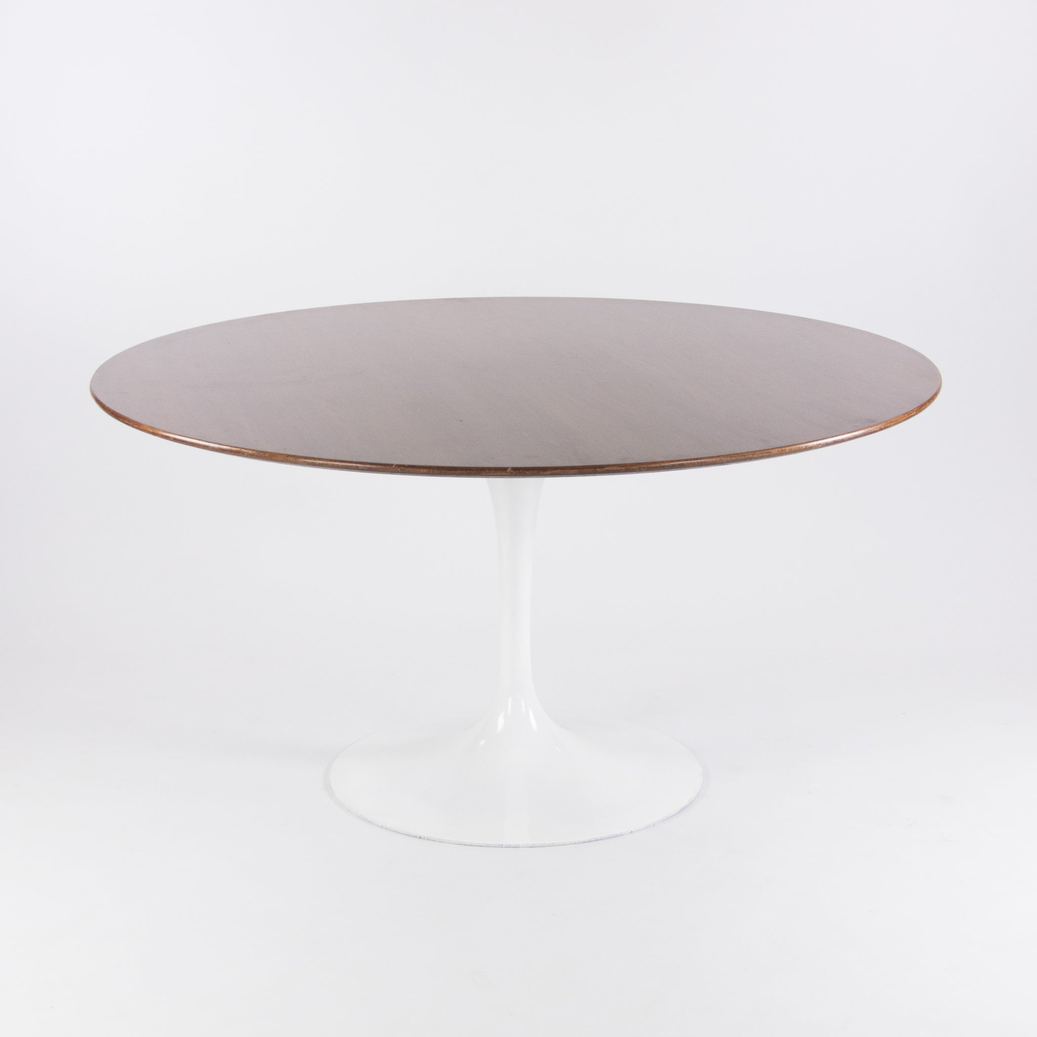 SOLD Eero Saarinen 54 Inch Tulip Dining Table Walnut White Knoll Base Vintage