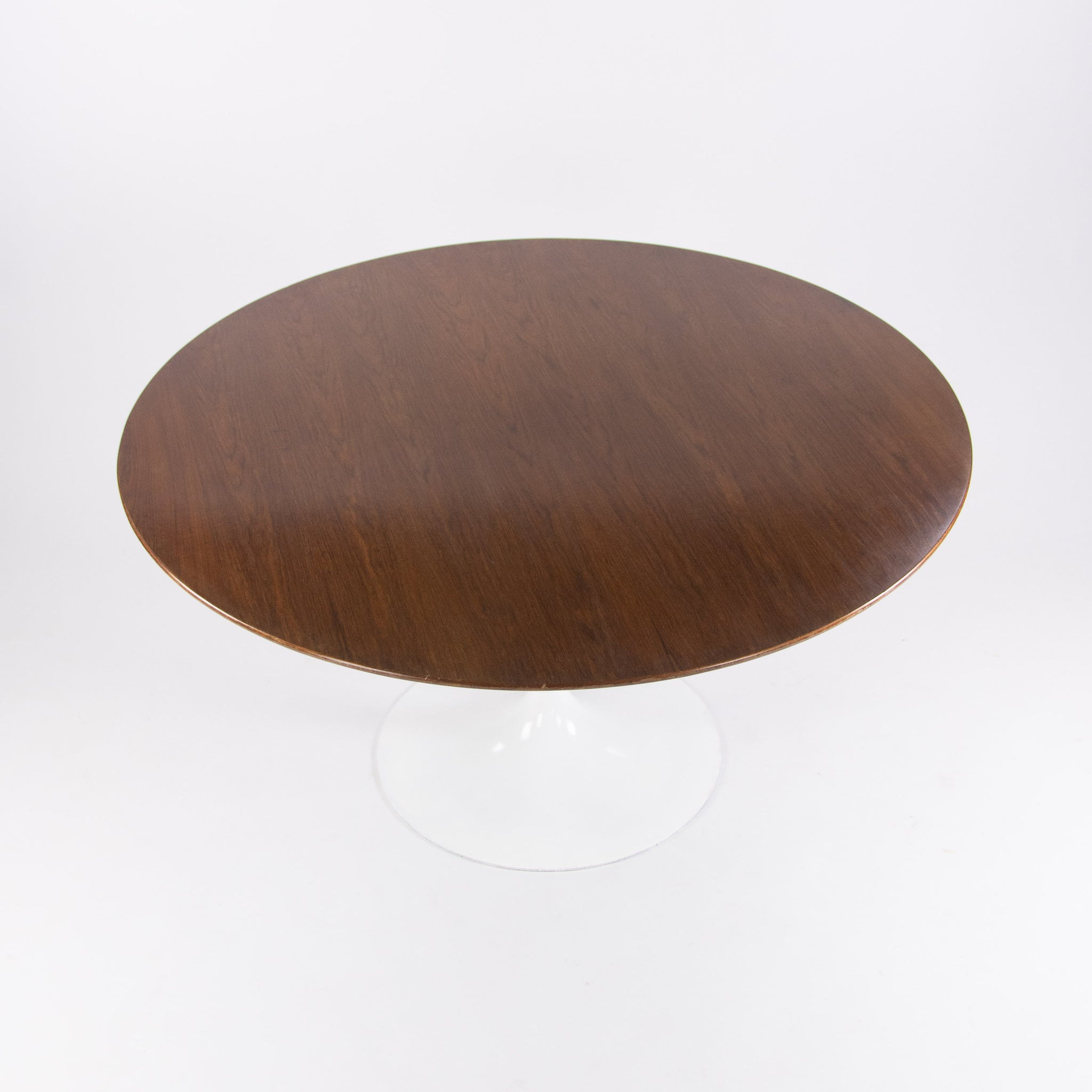 SOLD Eero Saarinen 54 Inch Tulip Dining Table Walnut White Knoll Base Vintage