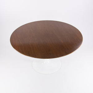 SOLD Eero Saarinen 54 Inch Tulip Dining Table Walnut White Knoll Base Vintage