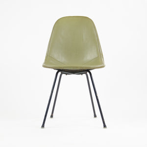 SOLD 1954 Herman Miller Eames Wire Shell Chair Green X Base DKX-1 All Original Venice Label