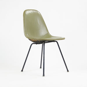 SOLD 1954 Herman Miller Eames Wire Shell Chair Green X Base DKX-1 All Original Venice Label